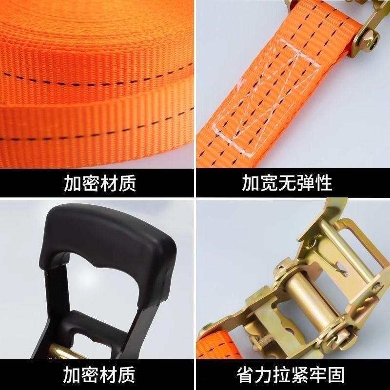 Truck binding strap tensioner, small ratchet tensioner, self-locking, packaging and fixing, thickened wear-resistant, non-elastic tie strap Application Scenario
