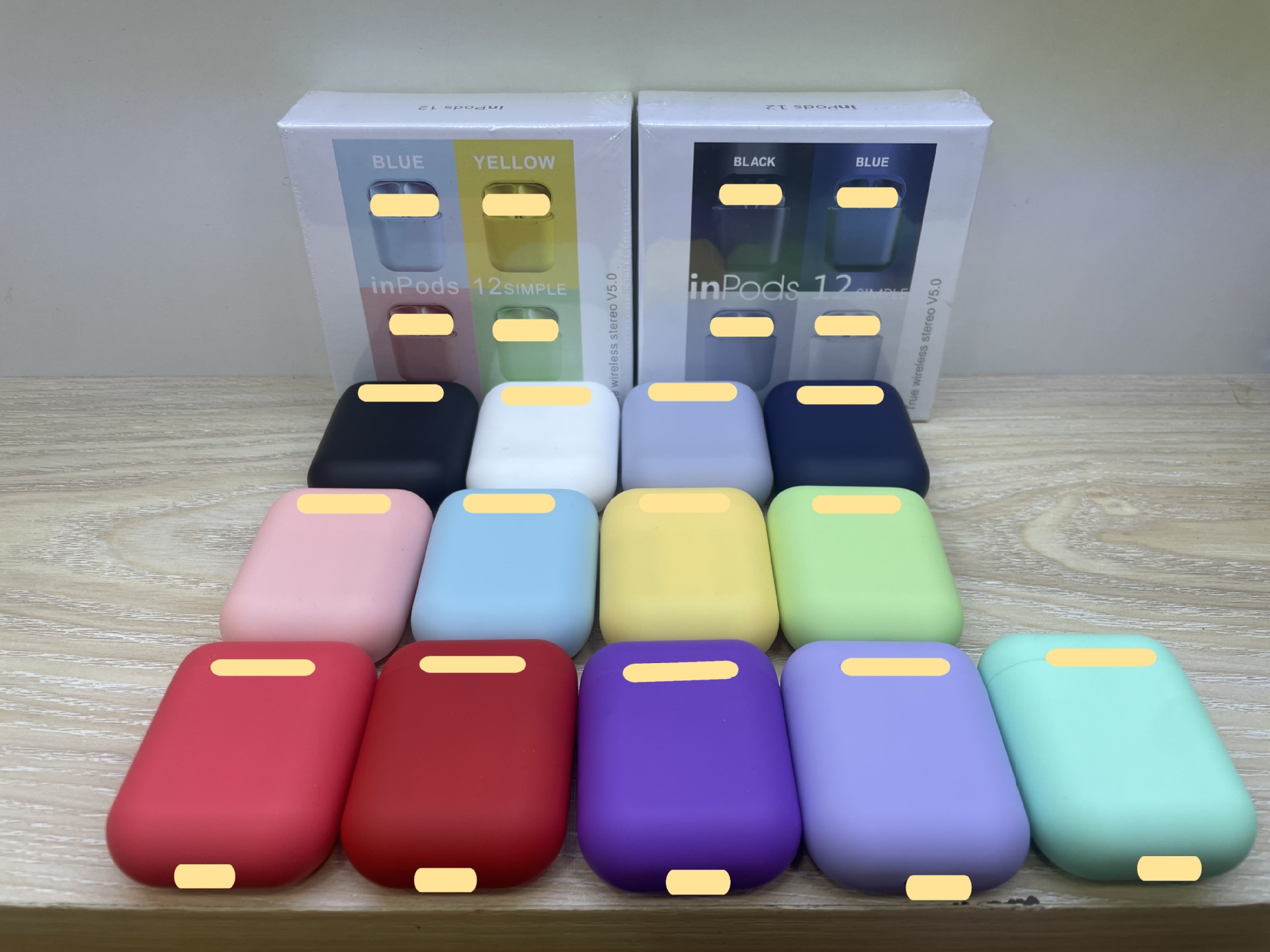 Macaron i12 INPODS12 Matte HIFI True 3D Smart Sports Wireless Bluetooth Headphones Factory direct sales details Picture
