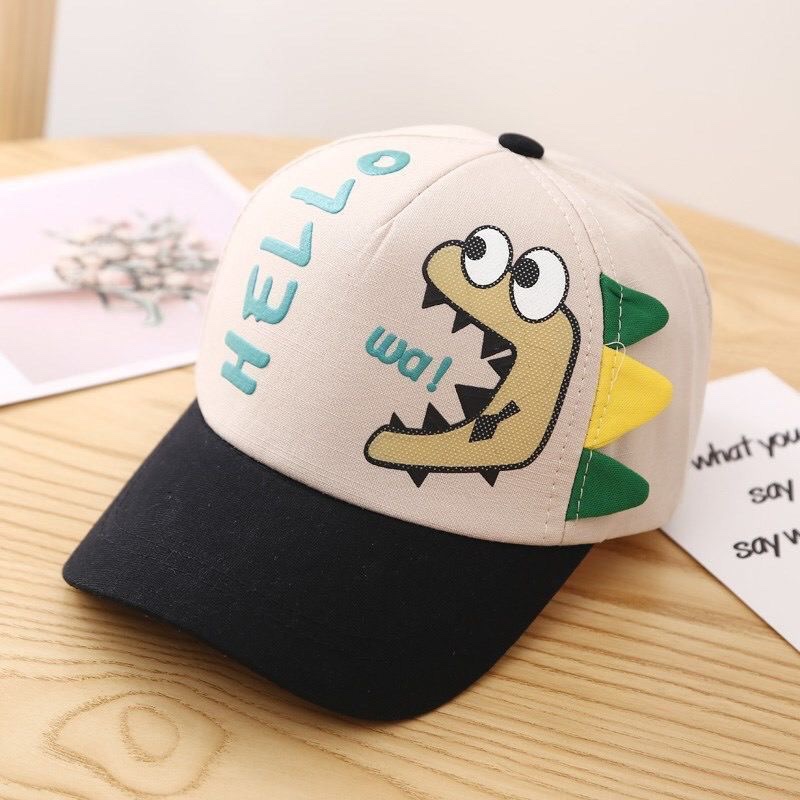 2023 Explosive Cartoon Dinosaur Cap Children's Cap Sun Block Children Baseball Cap All Match Boys And Girls Spring And Autumn Application Scenario