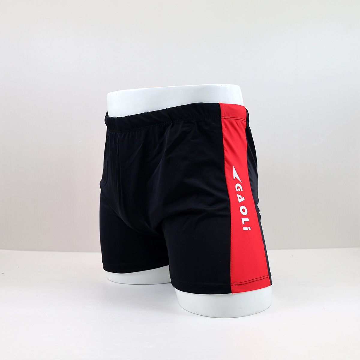 2023 New Men's Fashion Swimming Trunks Match Color Solid Color Swimming Pool Hot Spring Large Size Flat Angle Anti-Embarrassment Swimming Trunks Wholesale Application Scenario