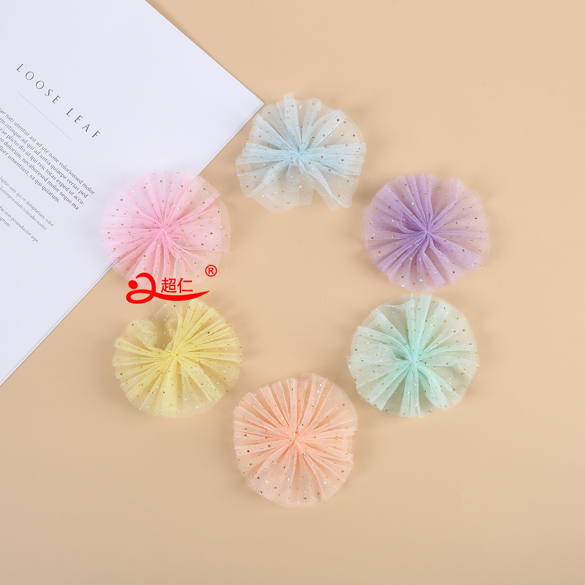 Handmade Bows Japanese And Korean Style Hair Accessories Gift Clothing Accessories New Mesh Umbrella Bows Can Be Produced details Picture