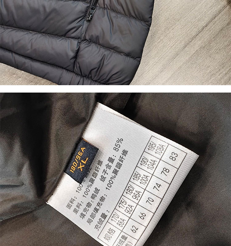 户外羽绒服男女冲锋衣羽绒内胆运动休闲立领轻薄羽绒服保暖外套详情15