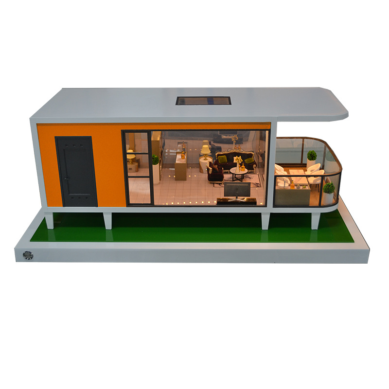 Customized space capsule models, mobile houses, movable panel houses, container house models, prefabricated building models Item Picture
