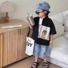 Montaigne children's cotton shirt 2024 Summer Chanel-style digital printed top new Korean short-sleeved coat Application Scenario
