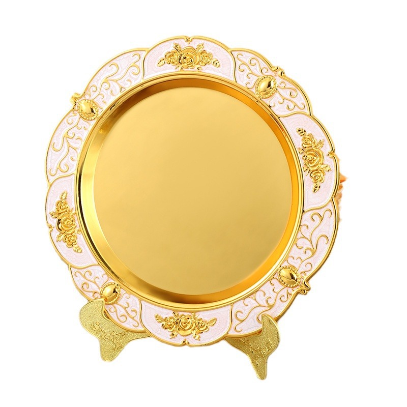 European-Style Metal Commemorative Plate Award Tray Personality Honorary Trophy Tray Honorable Retirement Souvenir Medal Fruit Tray Item Picture