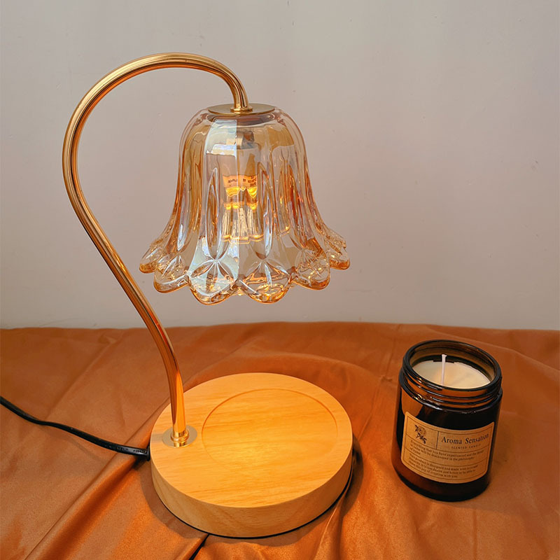 Southeast Asia Cross-Border Melting Wax Lamp Amazon Melting Candle Lamp Hong Kong And Taiwan Wood Aromatherapy Lamp Bedroom Bedside Nightlight Wholesale Specification drawing