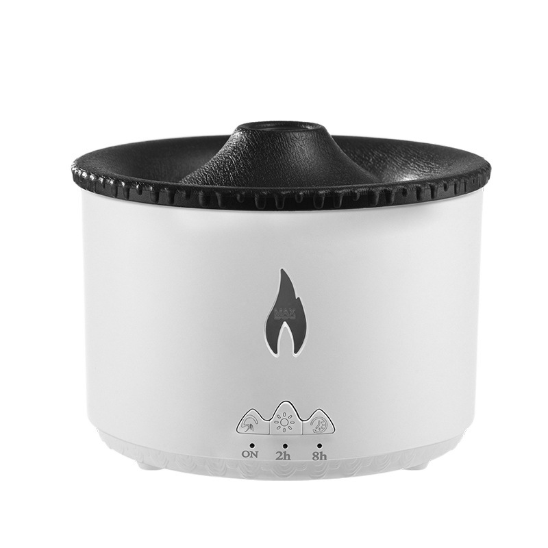 New Home Raindrop Aromatherapist Large-Capacity Intelligent Volcano Atomizer Atmosphere Simulation Flame Humidifier Item Picture