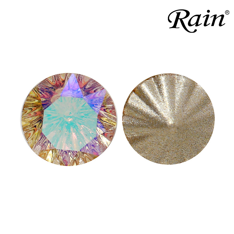 The manufacturer is selling the Shiyue Noodles Millennium series glass pointed-bottom irregular-shaped glass diy jewelry accessory materials details Picture