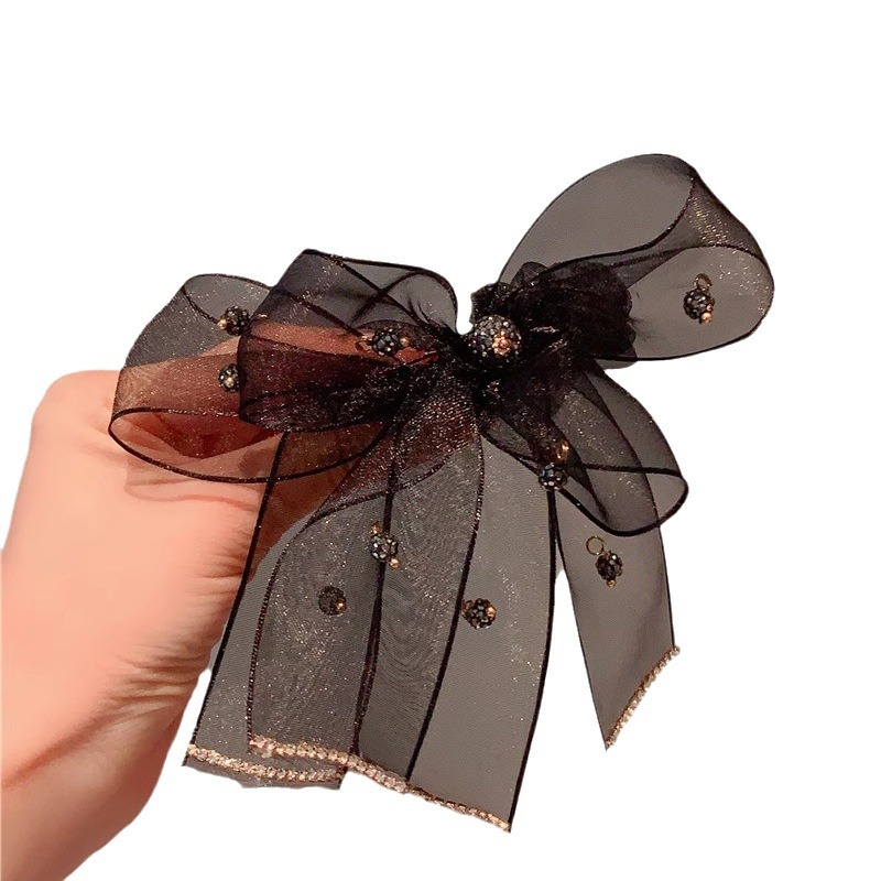 The new style of headwear in 2024, including hair ties, bows, hair bands and hairstyles, exudes a high-end feel. It's a hair tie for women and a large intestine hair band for women Item Picture