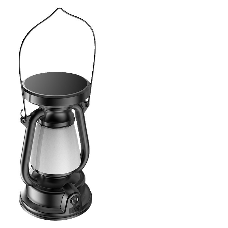 New 2024 kerosene lamp, rechargeable camping lamp, decorative atmosphere lamp, outdoor retro solar portable camping lamp Item Picture