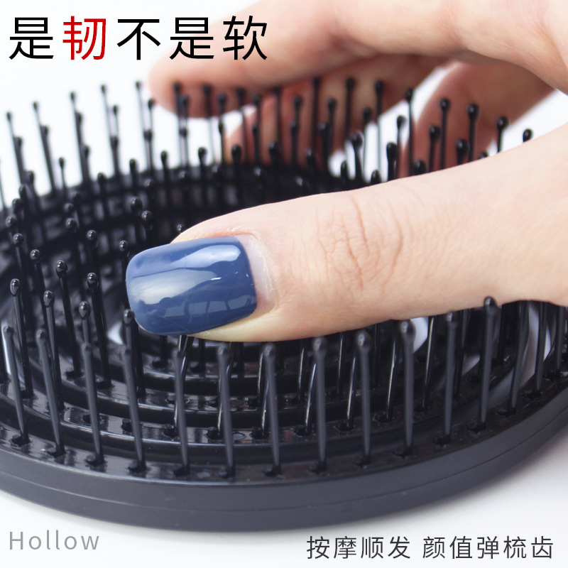 Large Circular Massage Comb Relax Head Massage Scalp Mosquito Repellent Comb Pp Plastic Big Tooth Comb Hot Specification drawing