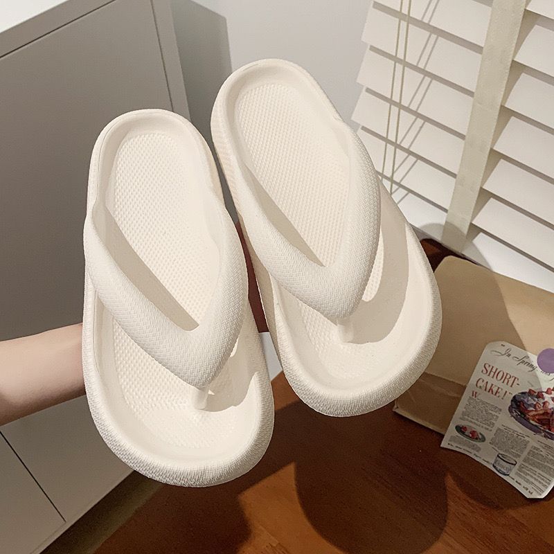 Flip-Flops Female Summer Outside Wear Poo Feeling Leisure Beach Toe Anti-Slip Wear-Resistant Pinch-Foot Eva Slippers Cross-Border Batch Specification drawing
