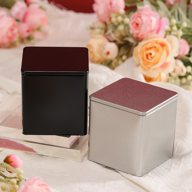 Wedding candy box, iron box, metal can, Zhengshan Xiaozhong tinplate tea can, wedding souvenir, wedding candy iron box with printing Specification image