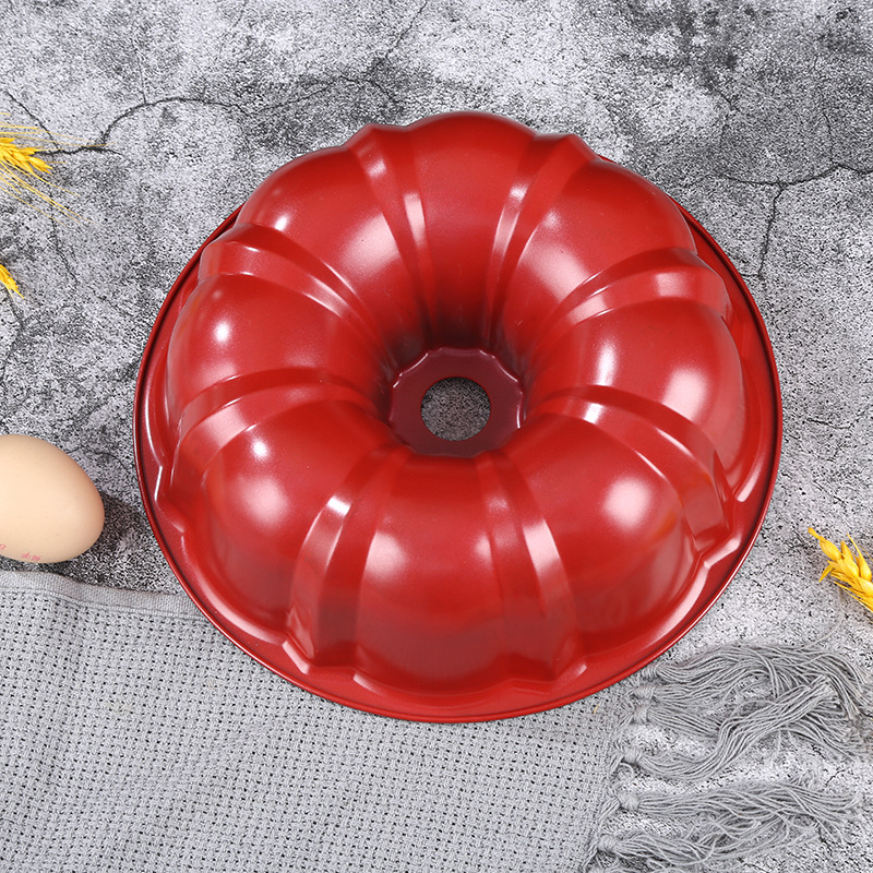 High Quality Baking Non-Stick Coating Pumpkin Cake Mold Gu Gu Hof Cake Mold 10 Inch Hollow Foundation Mold Specification drawing