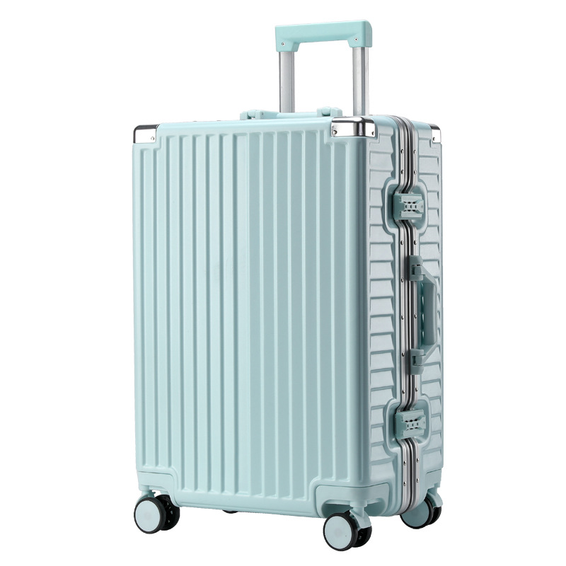 Luggage Logo20 Inch Aluminum Frame Pull Rod Luggage Universal Wheel New Password Travel Boarding Box 24 Female Network Red Item Picture