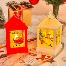 圣诞节风灯LED电子蜡烛灯创意小夜灯氛围灯装饰品小摆件拍照道具
