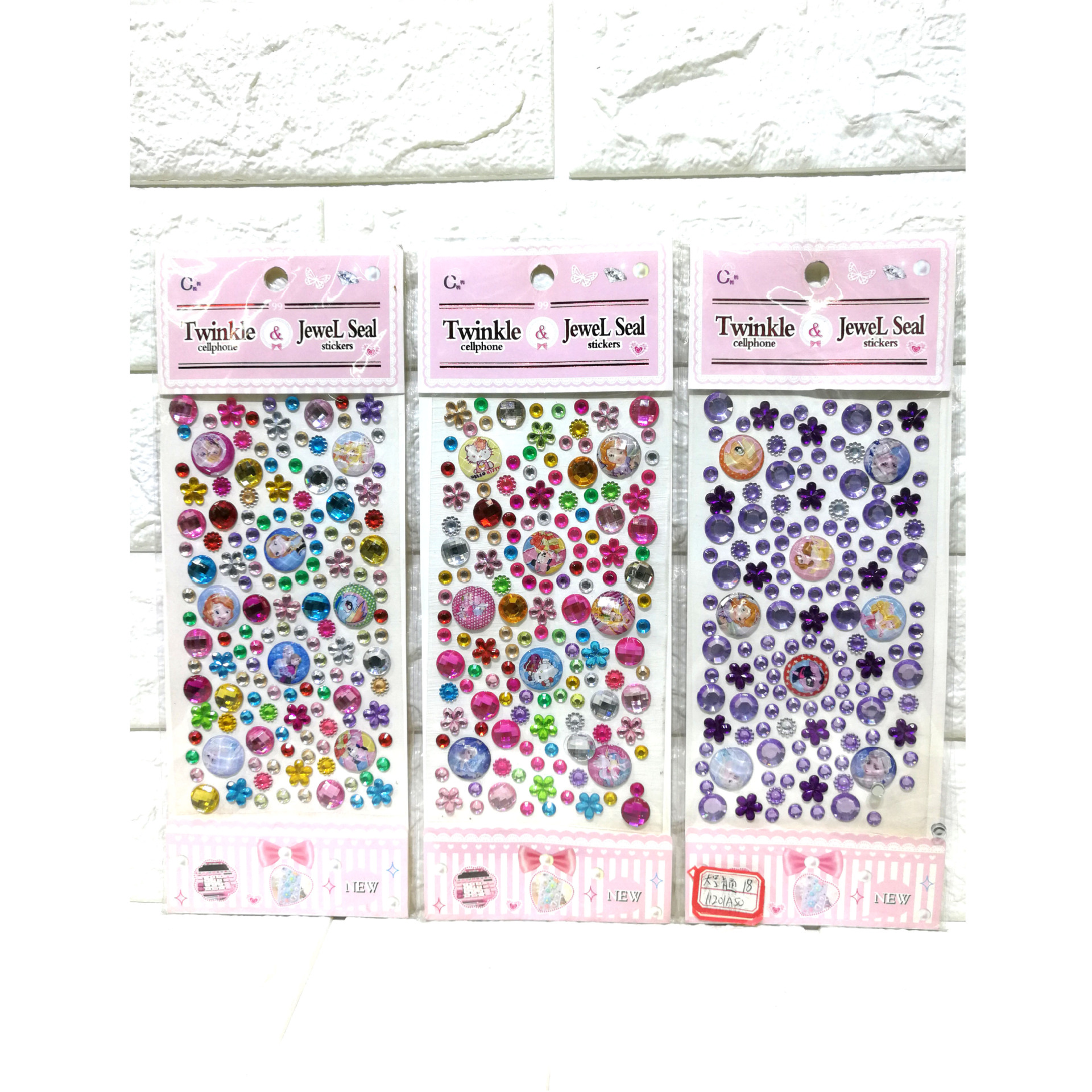 Wholesale large-sized cartoon starry sky children's creative decorative stickers, DIY crystal stickers, acrylic diamond stickers, etc Item Picture