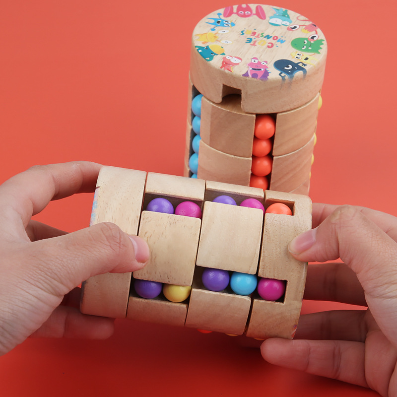 儿童益智脑力开发玩具立体魔方手指旋转小魔豆 抖音成人减压神器智详情图4
