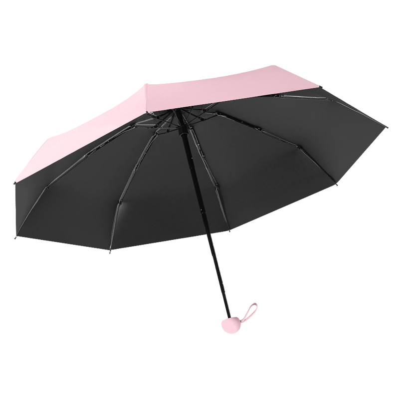 Sun umbrella, five-fold umbrella, eight-bone sun protection, sunshade, UV protection, ultra-light and small folding capsule umbrella, advertising umbrella Item Picture