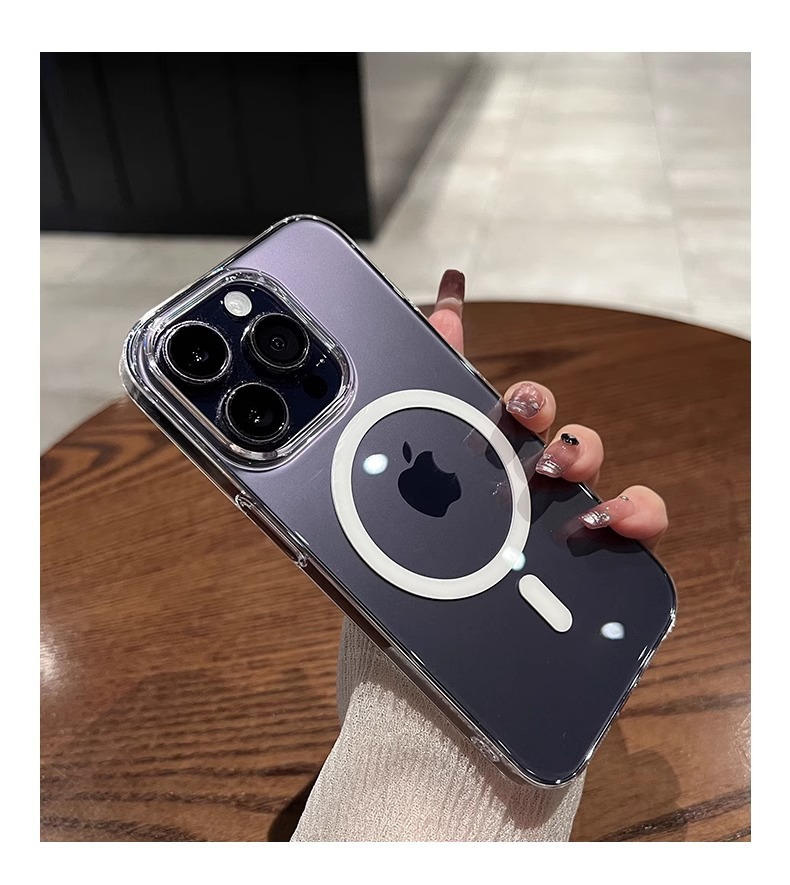 Magsafe shockproof transparent magnetic case is simple and practical. It is a drop-resistant phone case for iPhone 17 that is not prone to yellowing and has a large hole pic 54