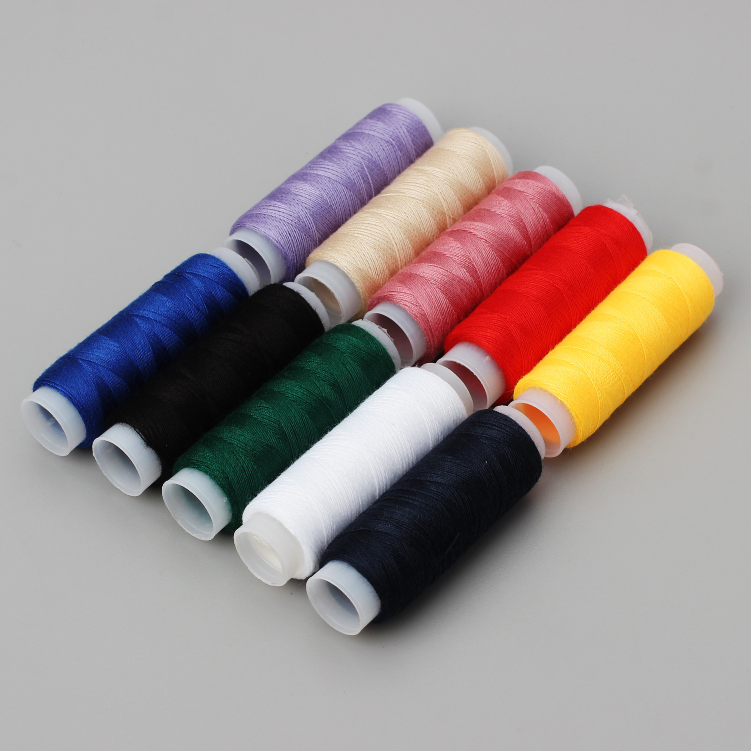 家用彩色涤纶缝纫线 定色手缝线 10色402缝纫线手缝线套装