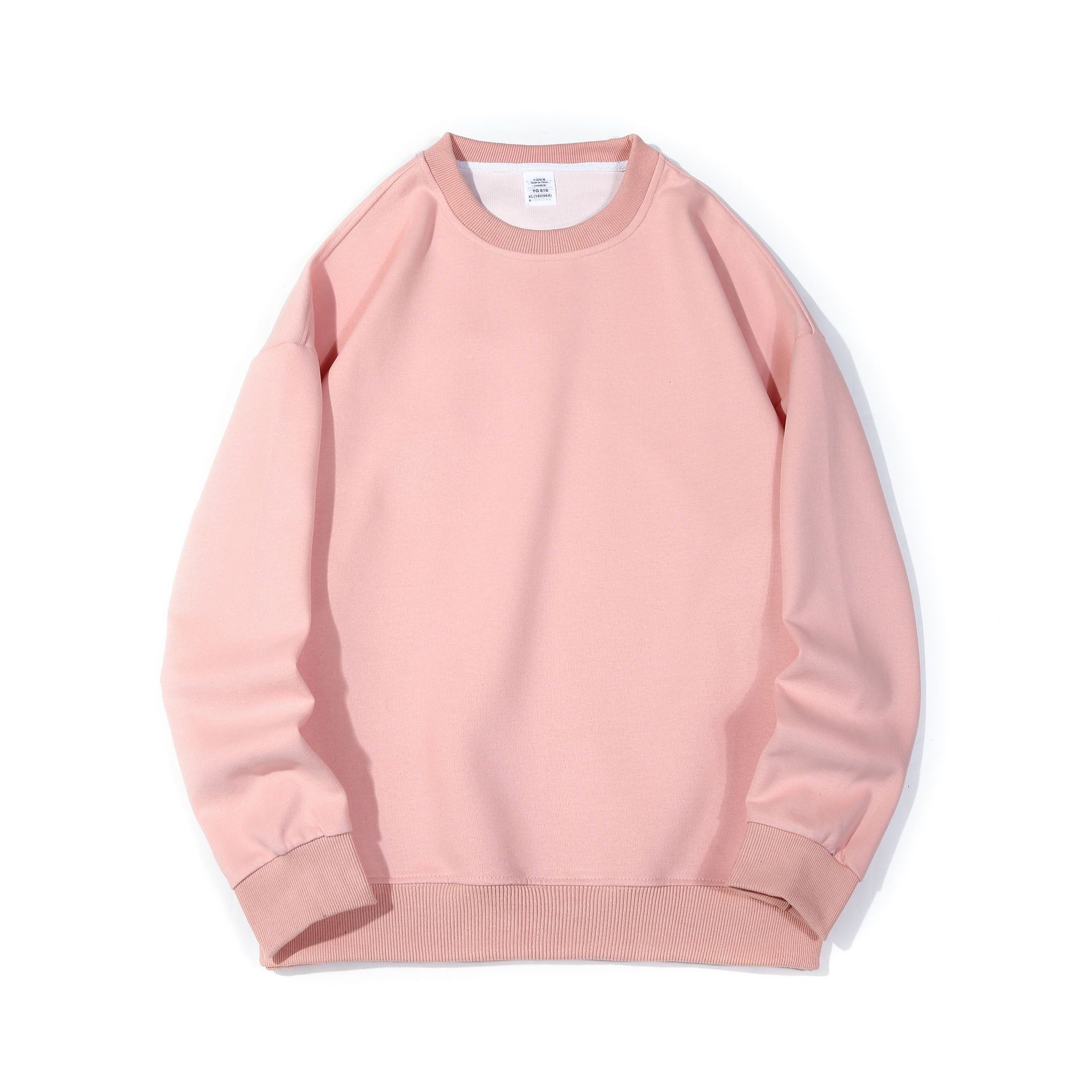 Amekaki 300g trendy brand pure cotton solid color composite off-the-shoulder hoodie for men, oversized loose round-neck long-sleeved for women Application Scenario