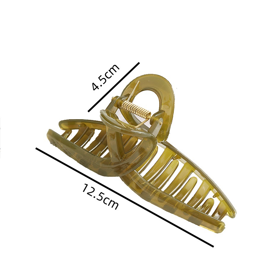 A variety of specifications of bright black cross hair grips, classic plastic ribbon hair clips, jelly champagne transparent color PC are in stock Application Scenario