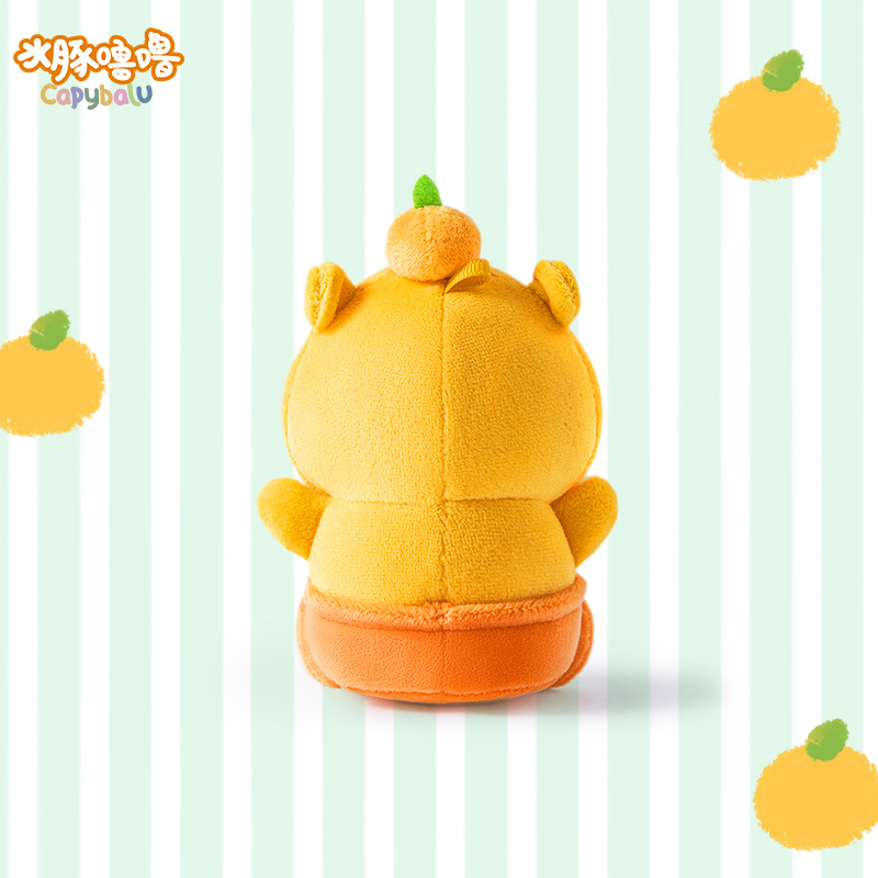 Duoai Genuine cartoon creative capybara Lulu student schoolbag pendant, plush toy, key buckle, birthday gift Specification image