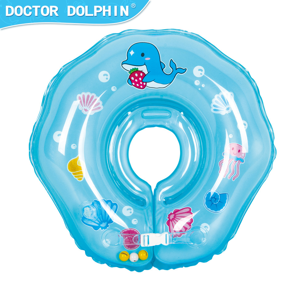 Doctor Dolphin Baby Neck Pool Auxiliary Swimming Ring Spot Wholesale Children's Double Air Bag Swimming Ring Spot Wholesale Item Picture