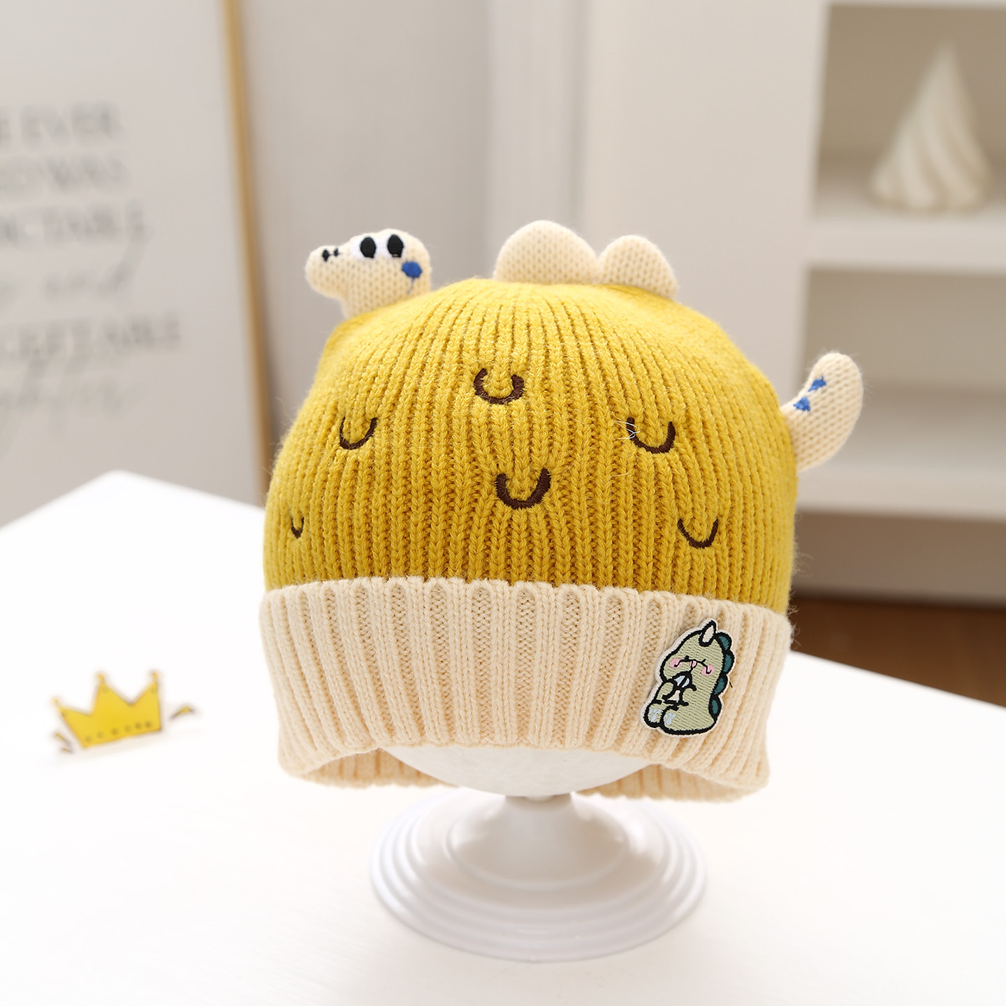 婴幼儿毛线帽简约百搭宝宝帽子冬季户外保暖防寒套头帽男童女童帽详情14