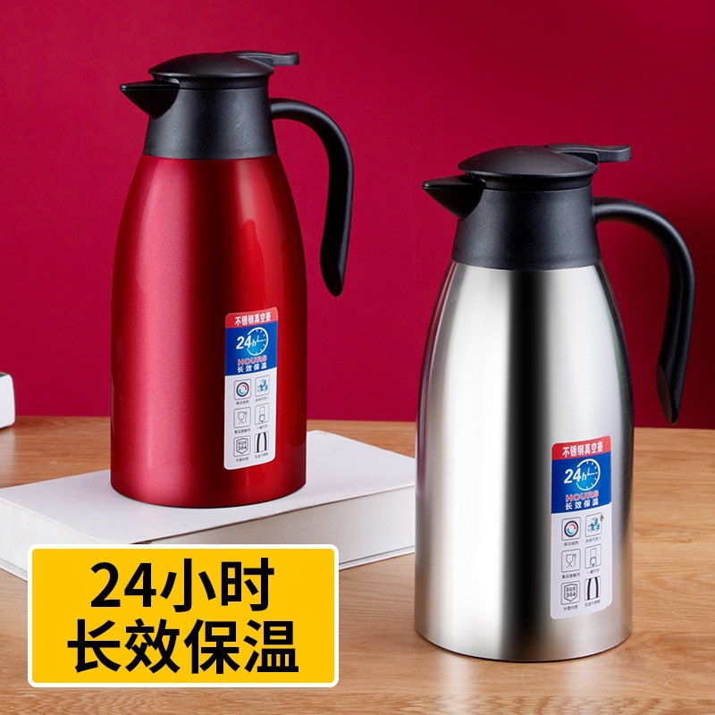304 Stainless Steel Vacuum Insulated Kettle Household Double-Layer Hot Kettle European Warm Water Bottle Hotel Welcome Coffee Pot details Picture