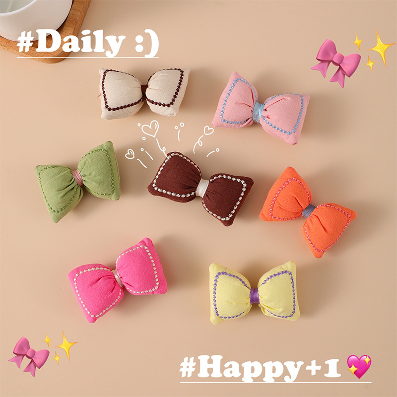 Diy Bow Accessories Fabric Cute Accessories Accessories Children's Clothing Accessories Hairpin Decorative Bag Small Pendant Application Scenario