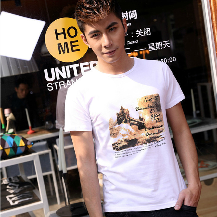 Wholesale men's high-quality T-shirts, men's short-sleeved shirts, and clothes for street vending in rural areas during the summer of 2023