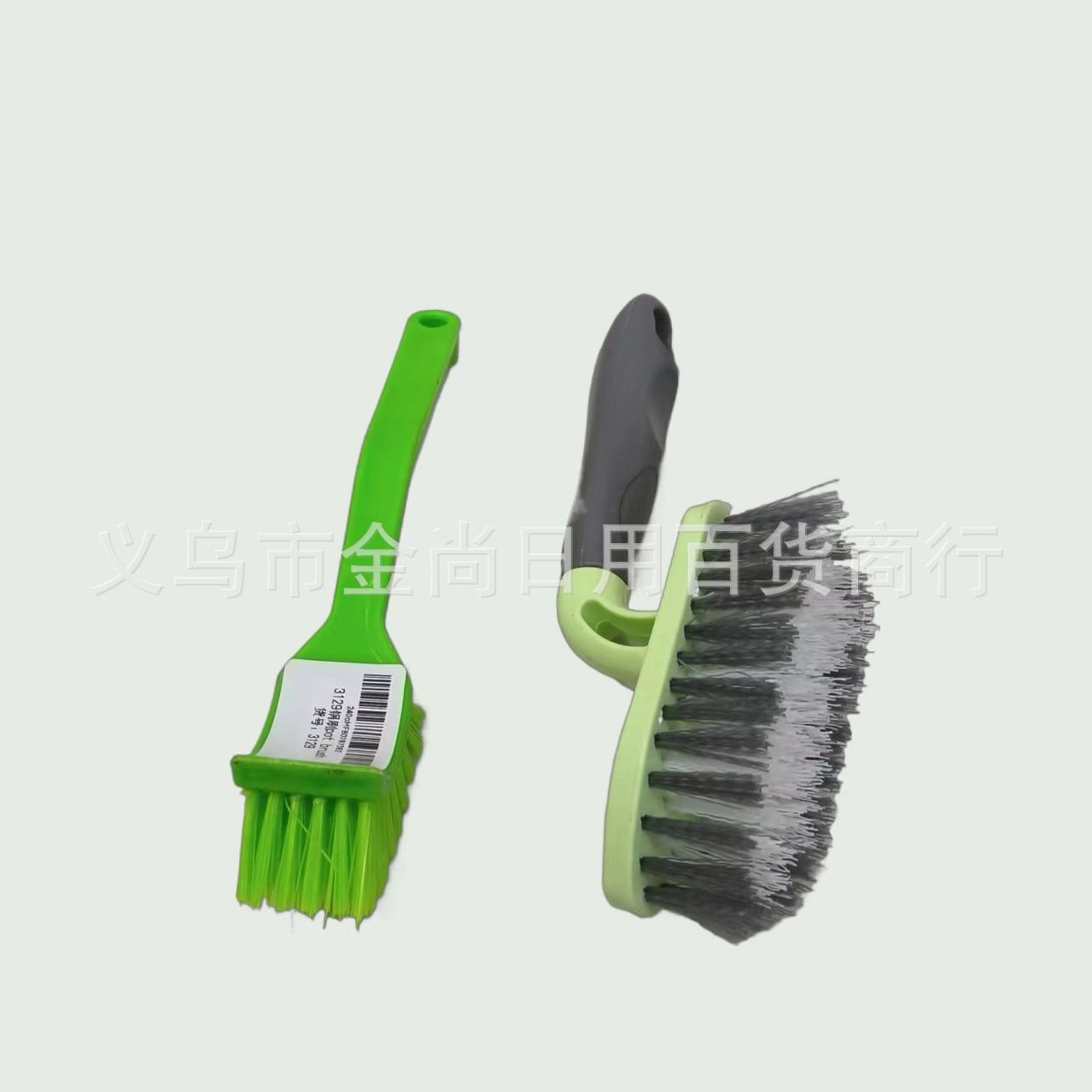 Long-handled pot brush, kitchen wall-mounted pot brush, solid color pot brush, cleaning brush, plastic pot brush, dishwashing brush Specification image