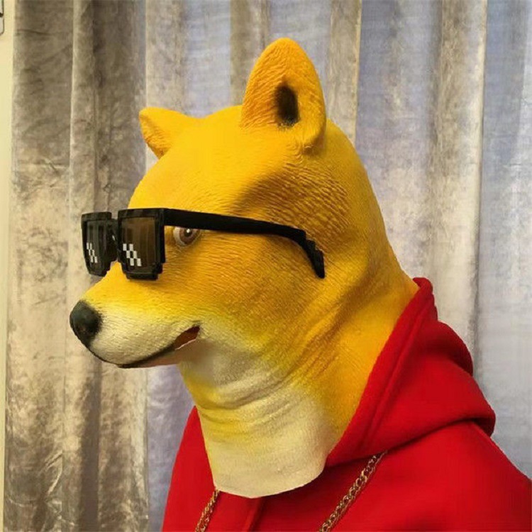 cosplay funny animal headgear 520 Single dog mask Horse Head Sand sculpture Douyin Funny performance props wholesale Specification image