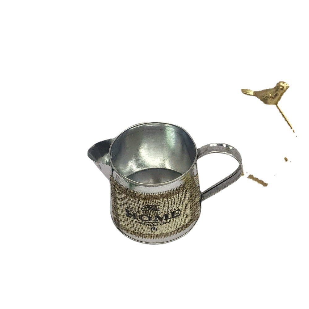 欧式风格镀锌/花盆花器摆件/贴麻布装饰品白底实物图