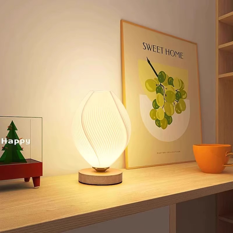 Bedside ambient light, light luxury and high-end creative gift, eye-protecting decorative table lamp, dormitory 3d table lamp, bedroom night light Specification drawing