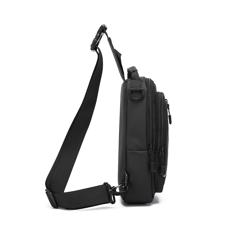 New cross-border men's fashion large-capacity single-shoulder bag, multi-functional business casual chest bag, high-end crossbody bag for men details Picture