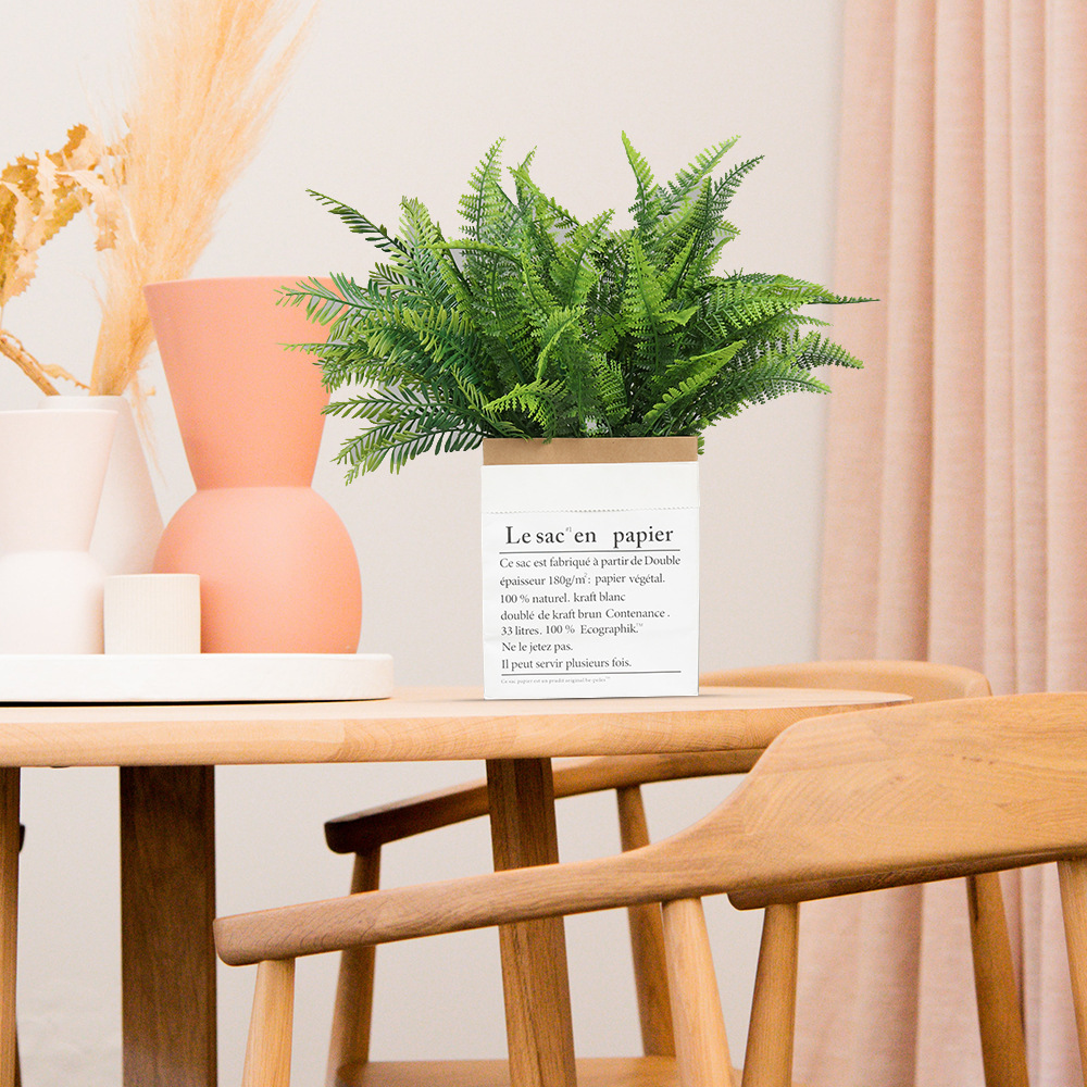 Zhongchun grass artificial green plant bunches, outdoor greening artificial plant projects, fence artificial grass, hotel soft decoration artificial flowers Specification image