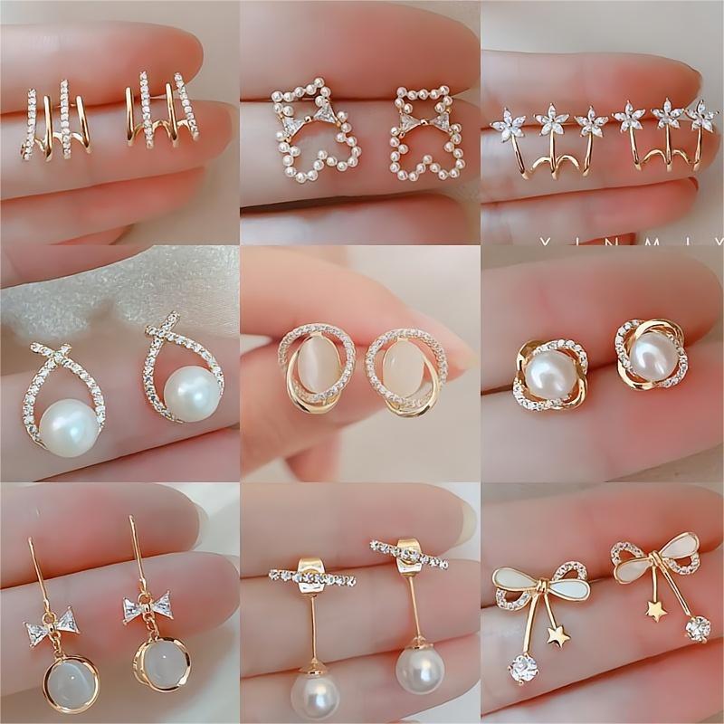 Collection ~s925 Silver Stud Earrings, Ear Clips, French simplicity, versatile for daily use, elegant and trendy bestsellers, High-end feel wholesale Item Picture
