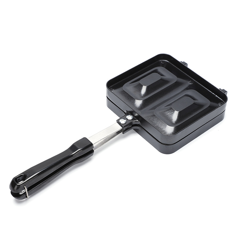 New foreign trade multi-compartment sandwich baking tray, detachable bread rack, gas household pocket bread frying pan Item Picture