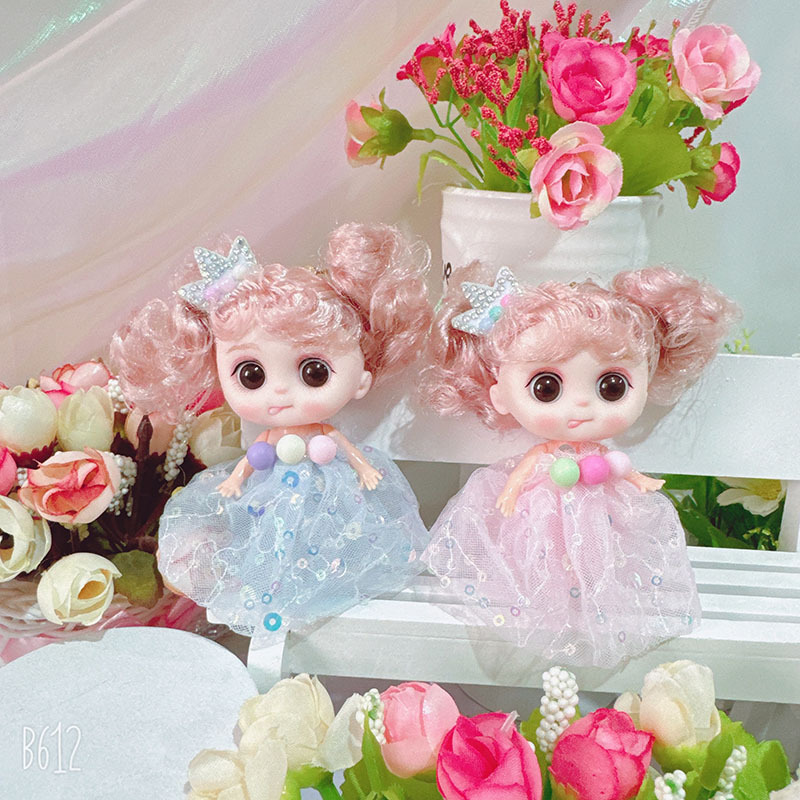 New 10-centimeter bag pendant, small doll, doll, birthday gift toy for girls Specification image