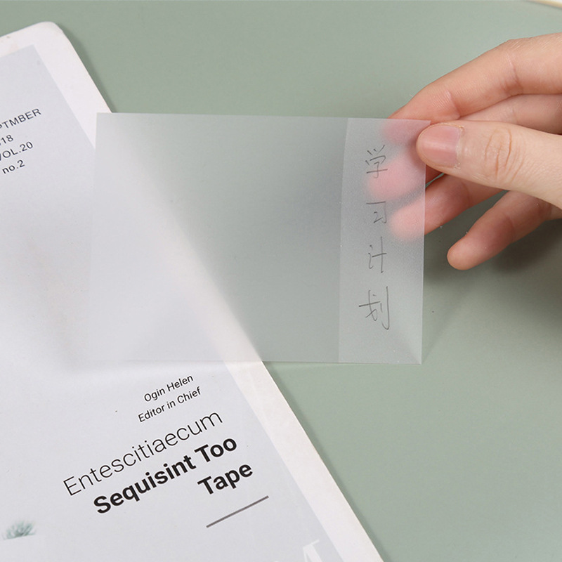 Creative transparent sticky notes, note stickers, ins index stickers set, N-label sticky note paper, custom sticky note strips Specification image
