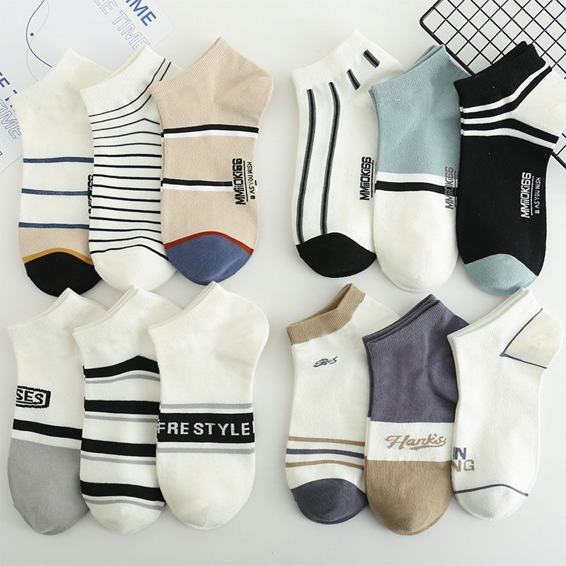 Socks Men's Socks Summer Thin Low-Top Cotton Socks Deodorant Male Students Shallow Mouth Ins Tide All Men Boat Socks Application Scenario