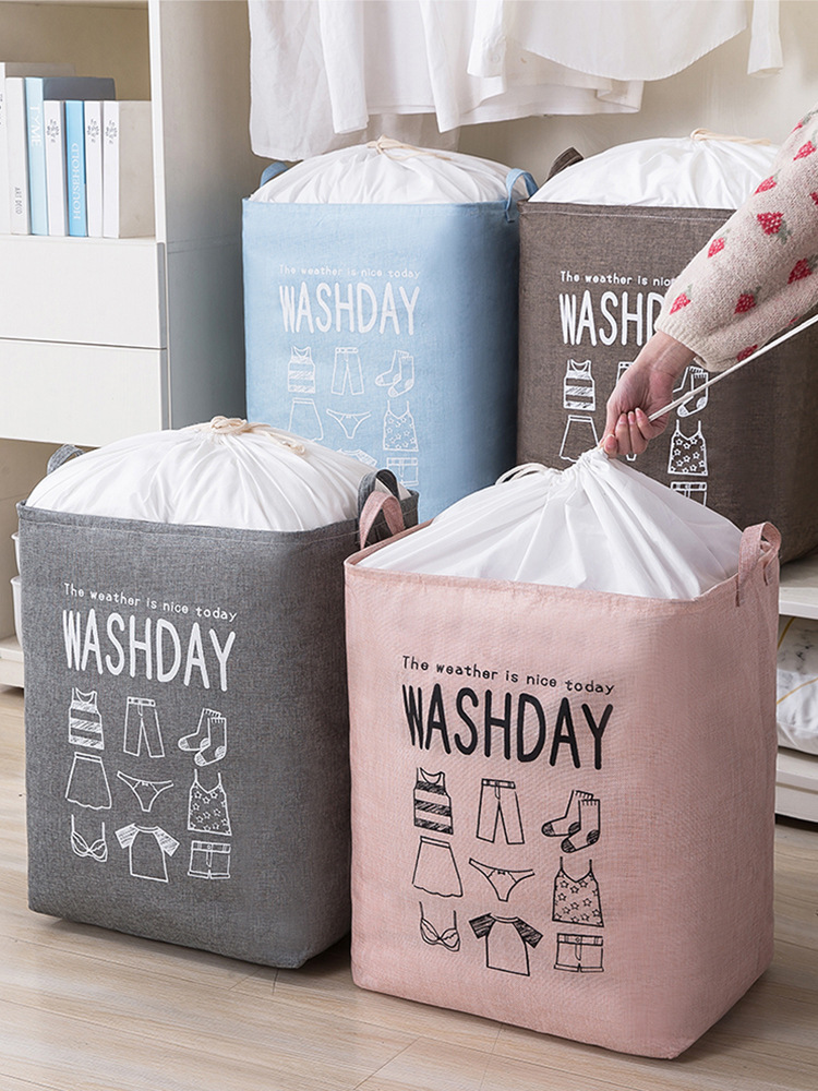 Jumbo home foldable drawstring outlet for clothes, quilt bag, square hamper, storage box, storage box