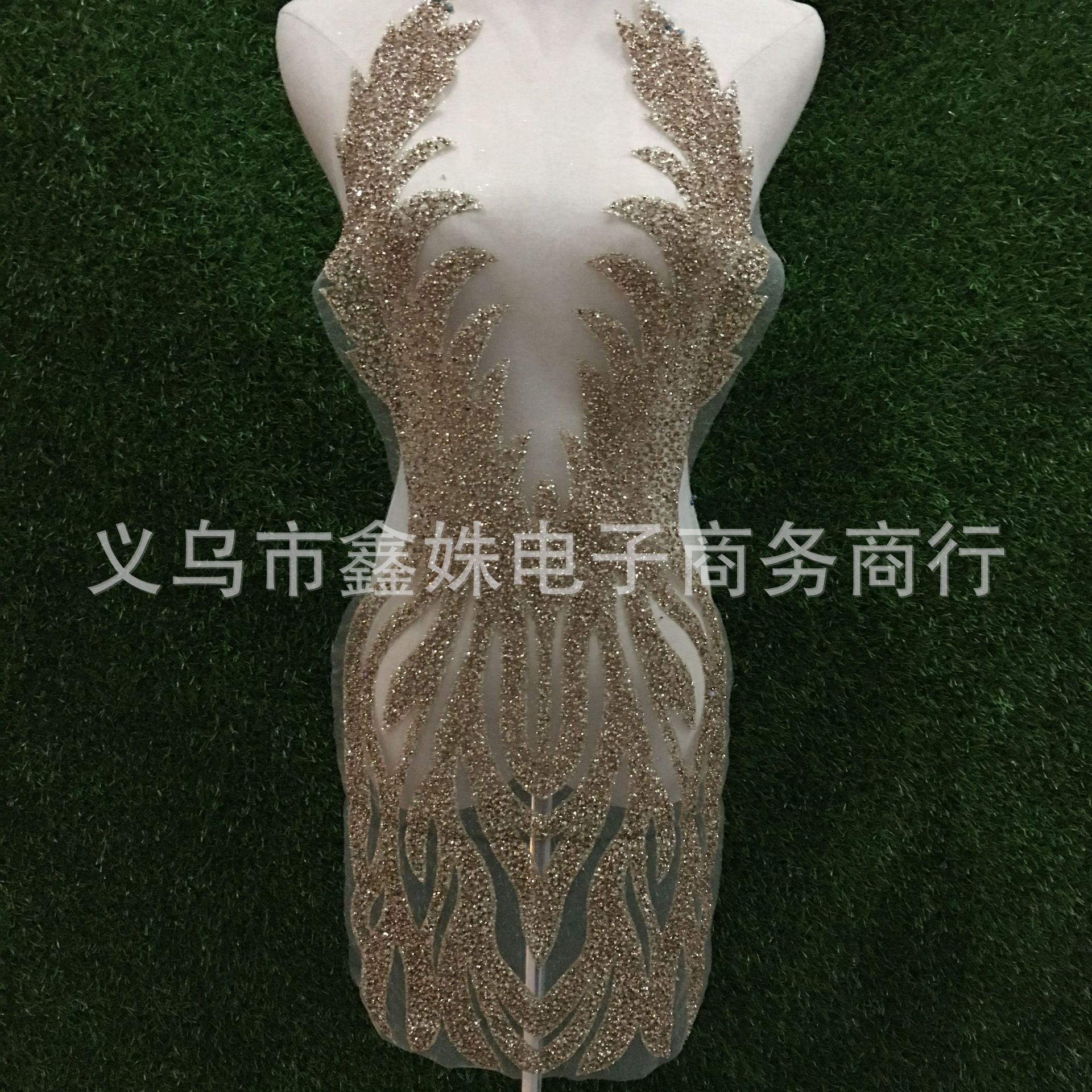 热熔背胶水钻烫钻衣领套装 DIY 补丁缝纫用品工艺尼日利亚手工胸