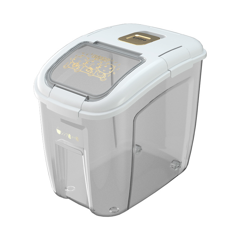 Household large capacity rice bucket insect-proof moisture-proof sealed food storage box Cat food storage box Household storage bucket 01201-8279 Item Picture
