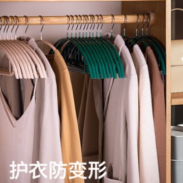Household clothes hangers, thickened anti-slip and traceless clothes hangers, hooks for drying clothes, wholesale of clothes racks Application Scenario