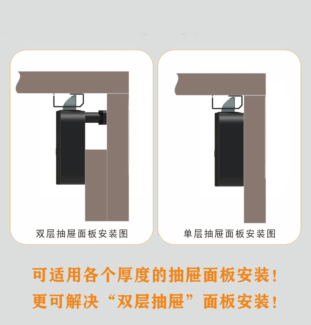 Drawer lock, hole-free smart invisible cabinet lock, sauna lock, locker lock, electronic smart card swiping cabinet door lock Application Scenario