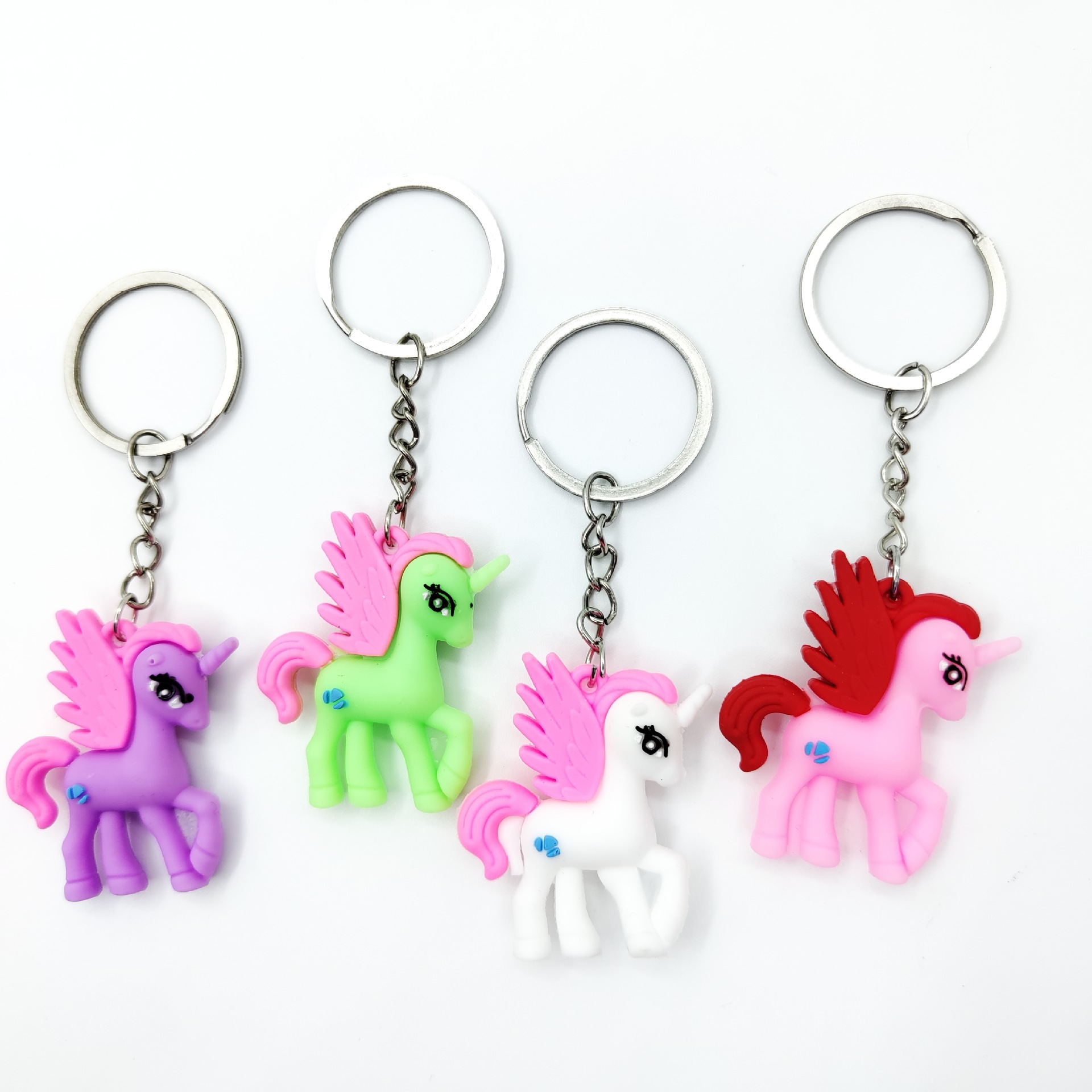 Dibujos animados goma suave boney llavero lindo unicornio auto llavero bolsa pequeño colgante regalo al por mayor Application Scenario